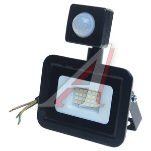 Изображение 1, LPR-041-2-65K-020 Светильник светодиодный 220V 20W 6500K с датчиком движения черный ЭРА