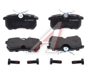 Изображение 2, 0986494011 Колодки тормозные FORD Focus (98-05) задние (4шт.) BOSCH