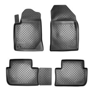 Изображение 1, NPL-Po-64-47 Коврик салона PEUGEOT 407 (04-) полиуретан 4шт. NORPLAST