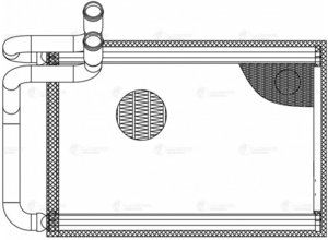 Изображение 3, LRh0819 Радиатор отопителя HYUNDAI Starex H-1 (08-) LUZAR