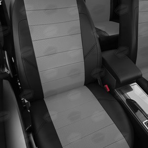 Изображение 4, HY15-1302-EC02 Авточехлы HYUNDAI Porter (12-) экокожа черно-серые (1вод. 2пассаж.) AVTOLIDER
