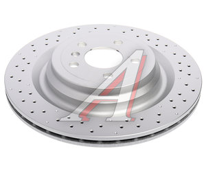 Изображение 1, 0986479D62 Диск тормозной MERCEDES GL (X166) задний (1шт.) BOSCH
