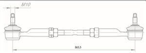 Изображение 4, 14101-1703520-30 Тяга КАМАЗ-5490 реактивная привода КПП в сборе ROSTAR