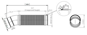 Изображение 3, 6LA000 Труба приемная глушителя SCANIA P, G, R, T series передняя E-line DINEX