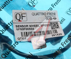 Изображение 4, QF60F00554 Датчик АБС NISSAN X-Trail колеса переднего QUATTRO FRENI