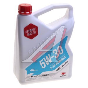 Изображение 1, 9215 Масло моторное 3-SN A5/B5 5W30 синт. 4л ВМП-АВТО