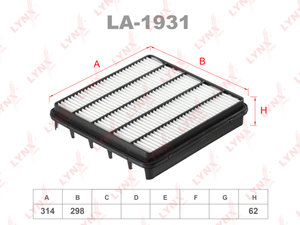 Изображение 1, LA1931 Фильтр воздушный TOYOTA Land Cruiser (08-) (4.5D) LYNX
