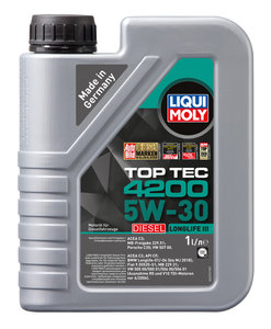 Изображение 2, 2375 Масло дизельное TOP TEC 4200 5W30 синт.1л LIQUI MOLY