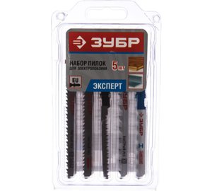 Изображение 2, 15580-H5 Пилка для лобзика набор 5шт. универсальные ЗУБР