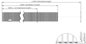 Изображение 4, 94220 Гофра MAN выхлопной системы (d=121.2 L=2000) (цинк) E-line DINEX