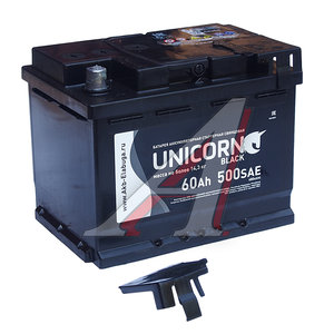 Изображение 2, 6СТ60(1) Аккумулятор UNICORN Black 60А/ч