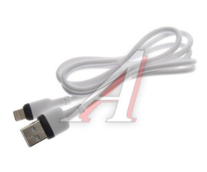 Изображение 1, NB208 white Кабель iPhone (5-) 2.4A 1м белый XO