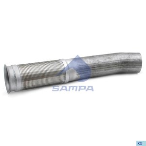 Изображение 2, 205.252 Труба приемная глушителя MERCEDES с гофрой SAMPA