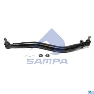 Изображение 1, 097.859-01 Тяга рулевая VOLVO RENAULT продольная L=830мм SAMPA