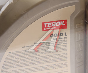 Изображение 2, 3475041P Масло моторное GOLD L 5W40 синт.4+1л TEBOIL
