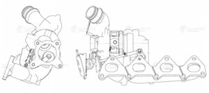 Изображение 4, LAT1849 Турбокомпрессор AUDI A3 (03-13) LUZAR