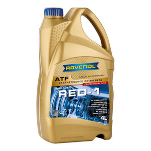 Изображение 1, 4014835719095 Масло трансмиссионное ATF RED-1 синт.4л RAVENOL