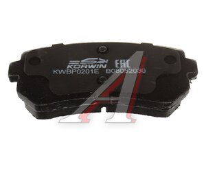 Изображение 3, KWBP0201E Колодки тормозные HYUNDAI Creta (16-) задние (4шт.) KORWIN