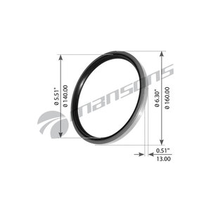 Изображение 4, GR110 Сальник SAF ступицы (140х160х13) MANSONS