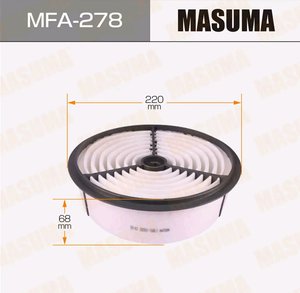Изображение 2, MFA-278 Фильтр воздушный TOYOTA Land Cruiser (84-96) MASUMA