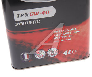 Изображение 2, RX0007TPX Масло моторное TP X SN/CF 5W40 синт.4л RIXX