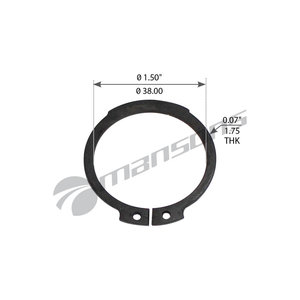 Изображение 1, CR01 Кольцо стопорное SAF ступицы (37x1.75мм) MANSONS