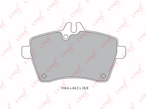 Изображение 1, BD5308 Колодки тормозные MERCEDES A (W169), B (W245) передние (4шт.) LYNX