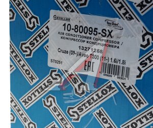Изображение 4, 1080095SX Компрессор CHEVROLET Cruze (09-) кондиционера STELLOX