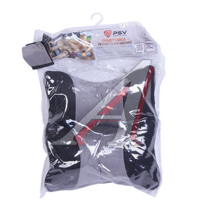 Изображение 1, 111579 Подушка на подголовник черно-серая 2шт. PSV