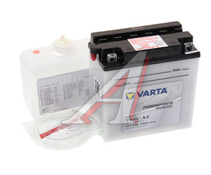 Изображение 1, 6СТ9 YB9L-A2 Аккумулятор VARTA MOTO FP + электролит 9А/ч
