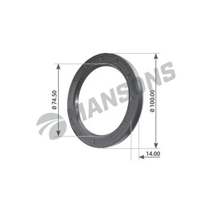 Изображение 4, 100.036 Сальник SCANIA ступицы задней MANSONS