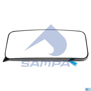Изображение 2, 201.205 Зеркало боковое КАМАЗ-5490 MERCEDES Atego с подогревом прав (Уценка:без крепления и провода) SAMPA