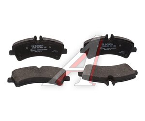 Изображение 1, 0986495099 Колодки тормозные MERCEDES Sprinter VW Crafter задние (4шт.) BOSCH