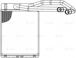 Изображение 3, LRh0804 Радиатор отопителя HYUNDAI Terracan (01-) LUZAR