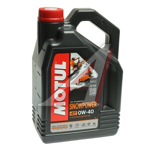 Изображение 1, 112365 Масло моторное SNOWPOWER 4T 0W40 синт.4л MOTUL