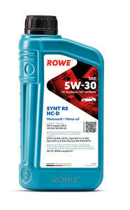 Изображение 1, 20060-0010-99 Масло моторное HIGHTEC SYNT RS A3/B4/SL/CF 5W30 синт.1л ROWE