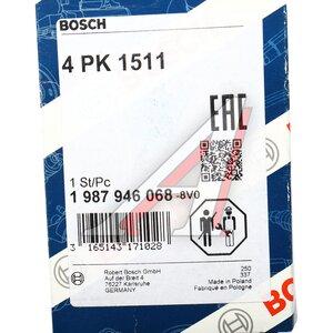 Изображение 6, 1987946068 Ремень приводной поликлиновой 4PK1511 FORD Transit (90-97) BOSCH