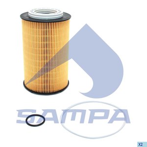 Изображение 1, 025.144 Фильтр масляный КПП MAN TGS, TGX (элемент) SAMPA