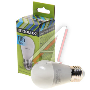 Изображение 1, LED-G45-11W-E27-4K Лампа светодиодная Е27 G45 11W (95W) 220V холодный ERGOLUX