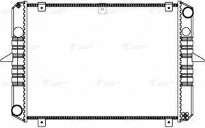 Изображение 10, LRc0320 Радиатор ГАЗ-3302 алюминиевый 2-х рядный С/О LUZAR