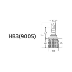Изображение 7, LANB3K6 Лампа светодиодная 12V HB3 P20d бокс (2шт.) MTF