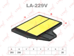 Изображение 1, LA229V Фильтр воздушный NISSAN Teana (14-) LYNX