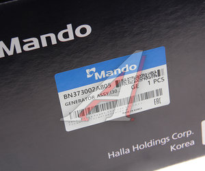 Изображение 6, BN373002A805 Генератор HYUNDAI i40 (11-) KIA Optima (11-) (1.7) MANDO