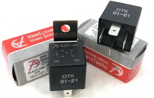 Изображение 4, 75.3777-10АТ Реле электромагнитное 12V 4-х контактное 30А замыкающее с кронштейном АВТОТРЕЙД