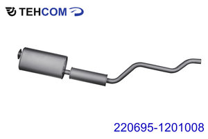 Изображение 1, 220695-1201008 Глушитель УАЗ-2206 дв.ЗМЗ-409 ЕВРО-4 усиленный с резонатором ТЕХКОМ