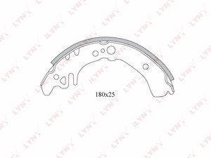 Изображение 1, BS7509 Колодки тормозные TOYOTA задние барабанные (4шт.) LYNX