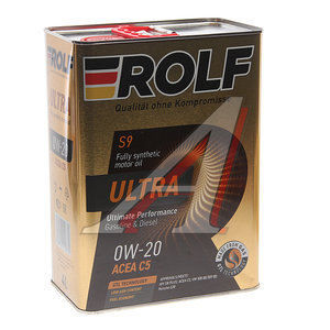 Изображение 1, 322940 Масло моторное ULTRA C5 0W20 синт.4л ROLF