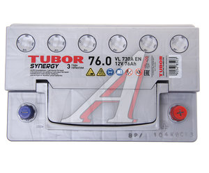 Изображение 2, 6СТ76(0) Аккумулятор TUBOR Synergy 76А/ч обратная полярность