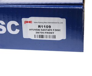 Изображение 4, R1109 Диск тормозной HYUNDAI Santa Fe (06-) передний (1шт.) VALEO PHC