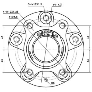 Изображение 3, Z89483R Ступица SUZUKI SX4 (10-) задняя ZIKMAR